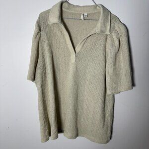 EUC Womens Cato Short Sleeve 18 / 20 W Cream KFT